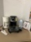 Deni griddle, Kitchenaid coffee maker, Krups coffee maker, Two knives, Iron and Iron board Cover
