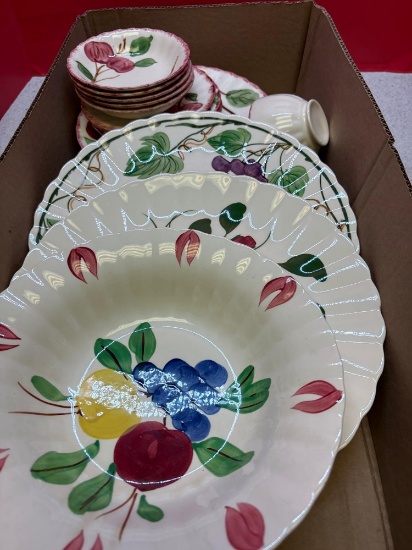 Blue Ridge hand-painted pottery collection