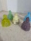 5 vintage Boyd art glass Amish couple and Louise Southern Bell dolls