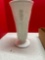 Vintage milk glass vase, pleated shade lamp hanging, and more