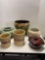 Roseville and other pottery, planters, vases, crocs