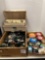 Fishing reels, some repairable, tacklebox, box of fishing line