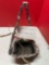 2 vintage Don Drumm items, easel and hanging pot