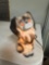 porcelain German dog light, works fine