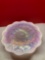 Fenton white opalescent cake plate