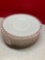 6 Fenton white silver crest salad dessert plates