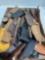 Large lot of knife sheaths for both pocket and hunting knives