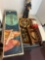 vintage skil craft satellite telescope wooden carved witch, log dish, metal nut crackers, pipe, and