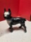 Antique cast-iron, Boston terrier doorstop