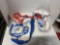 two vintage Dartmore pool inflatable toys, ring and horse