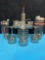 vintage drink shakers shot dispenser stainless steel shot glasses