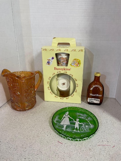 Imperial picture with original tech, Royal Dalton bunnykins dish set, hand painted Mother?s Day