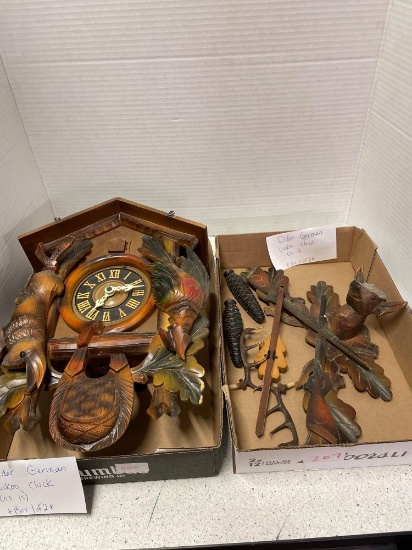older German cuckoo clock as is