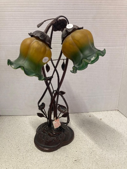 Lily Pad Gooseneck Double arm lamp