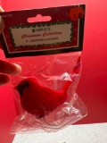 Vintage Christmas birds, eggs, and nest