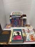 Disney DVDs, and old cookbooks
