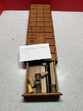 Egyptian game in wooden box