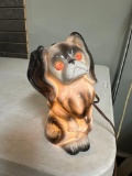 porcelain German dog light, works fine