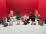 Gorgeous perfume bottles, including one Jade