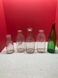 Vintage milk bottles