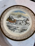 Westmoreland roses and bows candy dish. Lenox vase and plate