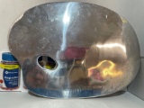 Chrome Artists Pallette / Appetizer Tray. 16?