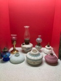 Hurricane lamps, extra glass tops