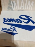 iron on decals, various news clippings and publications