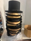 vintage hats in stand