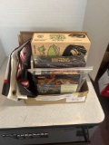 two vintage PC games, vintage chip and putt automatic ball return, and NASCAR memorabilia