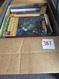 large lot of magic books