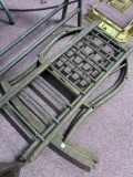 primitive 1800s cradle folding drying rack