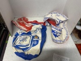 two vintage Dartmore pool inflatable toys, ring and horse