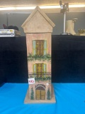 hand painted and crafted wooden cabinet