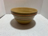 Vintage 1930s large Multi striped mixing bowl