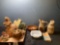 Garden decor, linens, pottery vase, etc