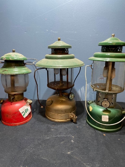 vintage Coleman lanterns