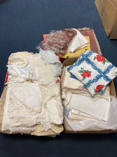 Vintage linens, including table cloths, and much more