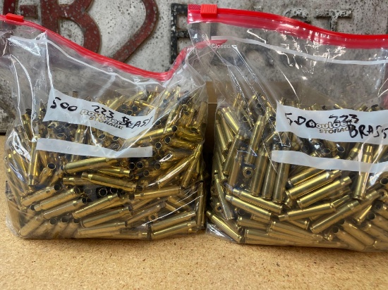 1000 .223 brass casings