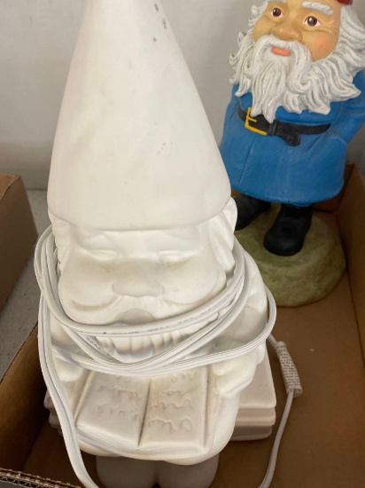 Gnome light, works. Travelocity gnome mascot and miniature garden gnomes
