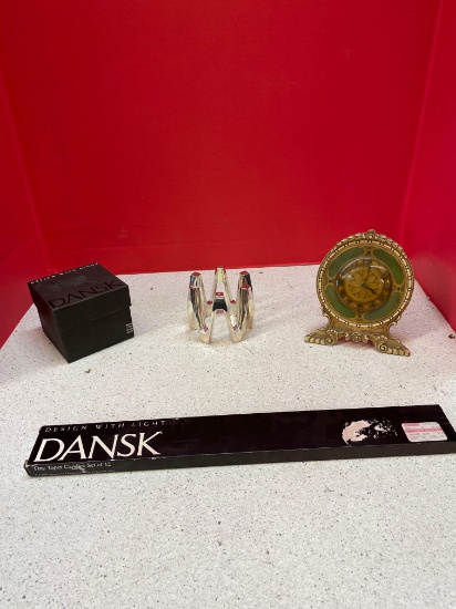 Dansk Crown candleholder and box