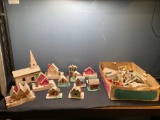 Putz houses and Putz house pieces