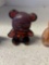 Seven Boyd glass fuzzy the bear, some handpainted and signed