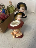 napco lady head vases