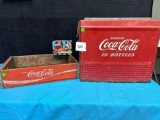 Vintage Coke Cooler no Top Coke Crate Tin