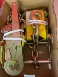 two heavy duty buckle straps