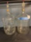 vintage Crisa 5 gallon clear jug, glass water bottle