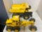 vintage Tonka dump truck and road scraper