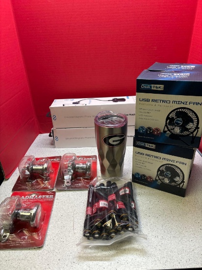 New USB, mini fans, mag buddy cupholder