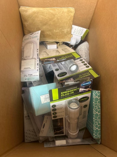 electronics, shower items and bags